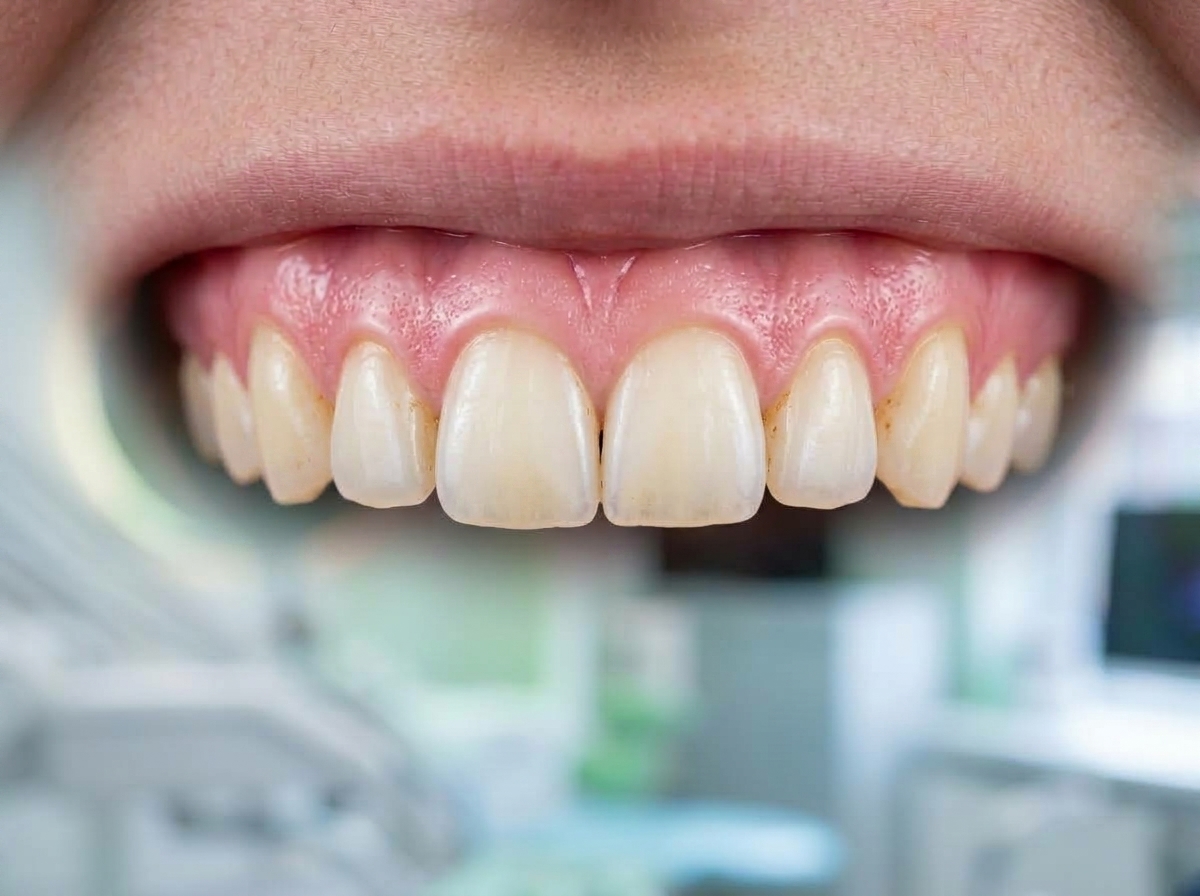 Before teeth whitening treatment